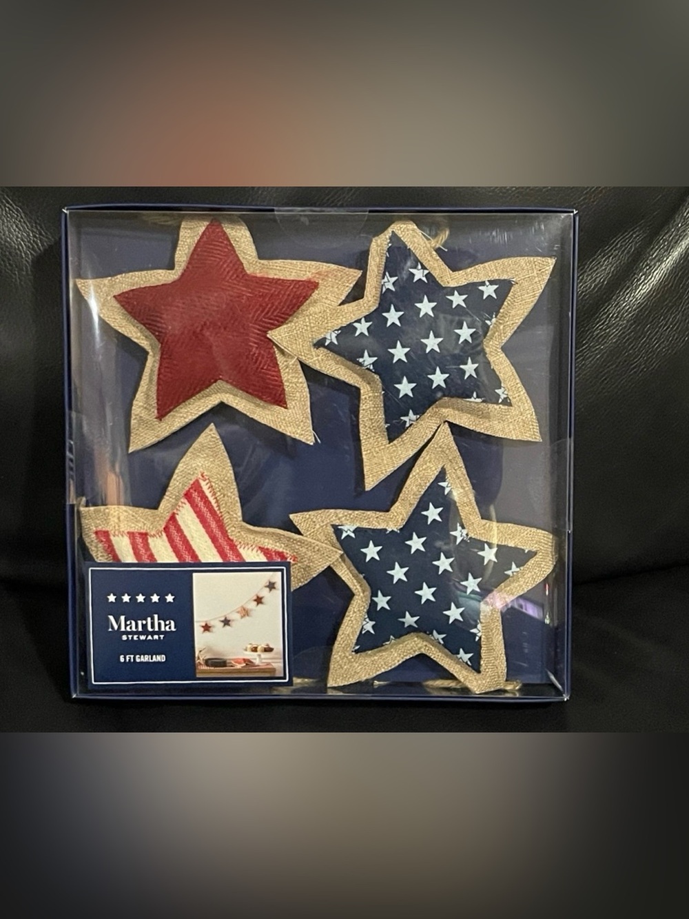 Martha Stewart Patriotic Garland - Patriotic Martha Stewart Stars Garland